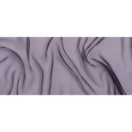Famous Australian Designer Eggplant Lightweight Silk Organza