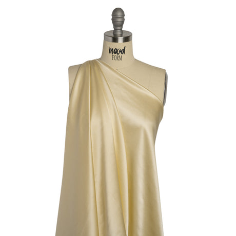 Famous Australian Designer Champagne Lightweight Silk Satin