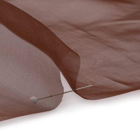 Famous Australian Designer Chocolate Lightweight Silk Organza