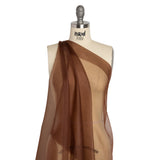 Famous Australian Designer Chocolate Lightweight Silk Organza
