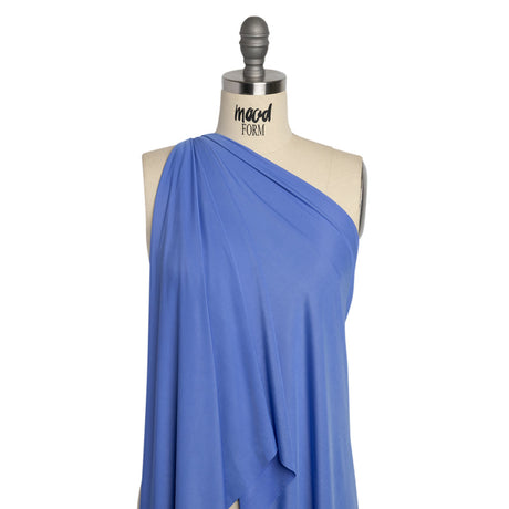 Famous Australian Designer French Blue Stretch Polyester Jersey