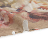 Famous Australian Designer Warm Taupe and Rose Floral Fresco Stretch Polyester Jersey