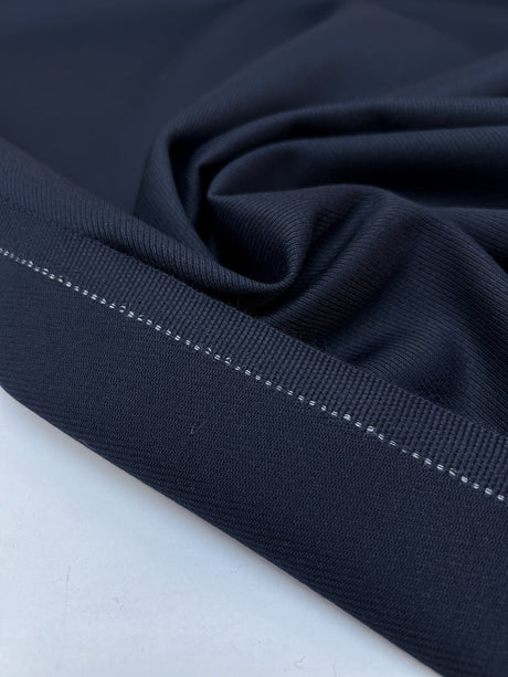 Blue Wool Blend Twill