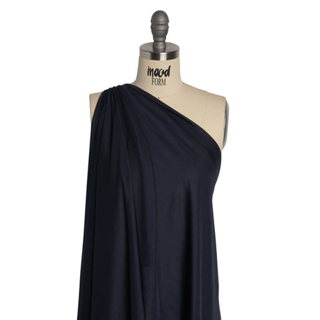 Famous Australian Designer Midnight Navy Stretch Polyester Jersey