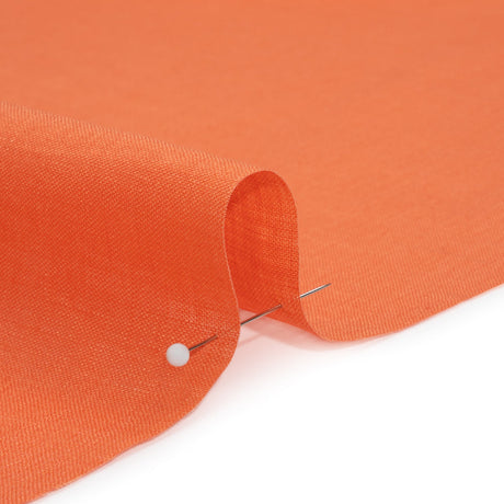 Famous Australian Designer Salmon Lightweight Linen Woven