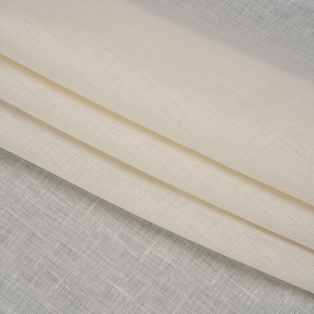 Famous Australian Designer Ivory Lightweight Linen Woven