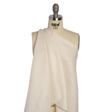 Famous Australian Designer Ivory Lightweight Linen Woven