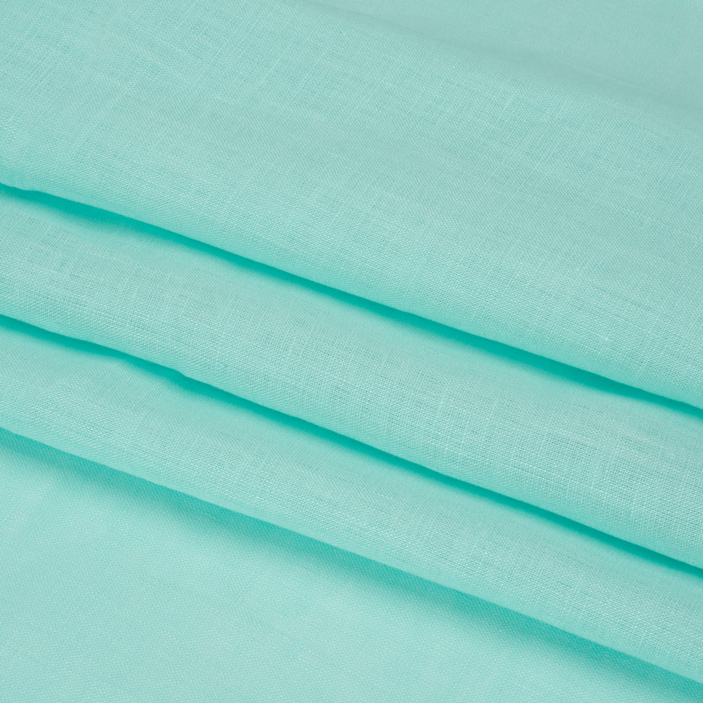 Famous Australian Designer Robin's Egg Blue Lightweight Linen Woven