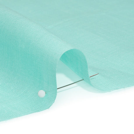 Famous Australian Designer Robin's Egg Blue Lightweight Linen Woven