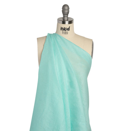Famous Australian Designer Robin's Egg Blue Lightweight Linen Woven