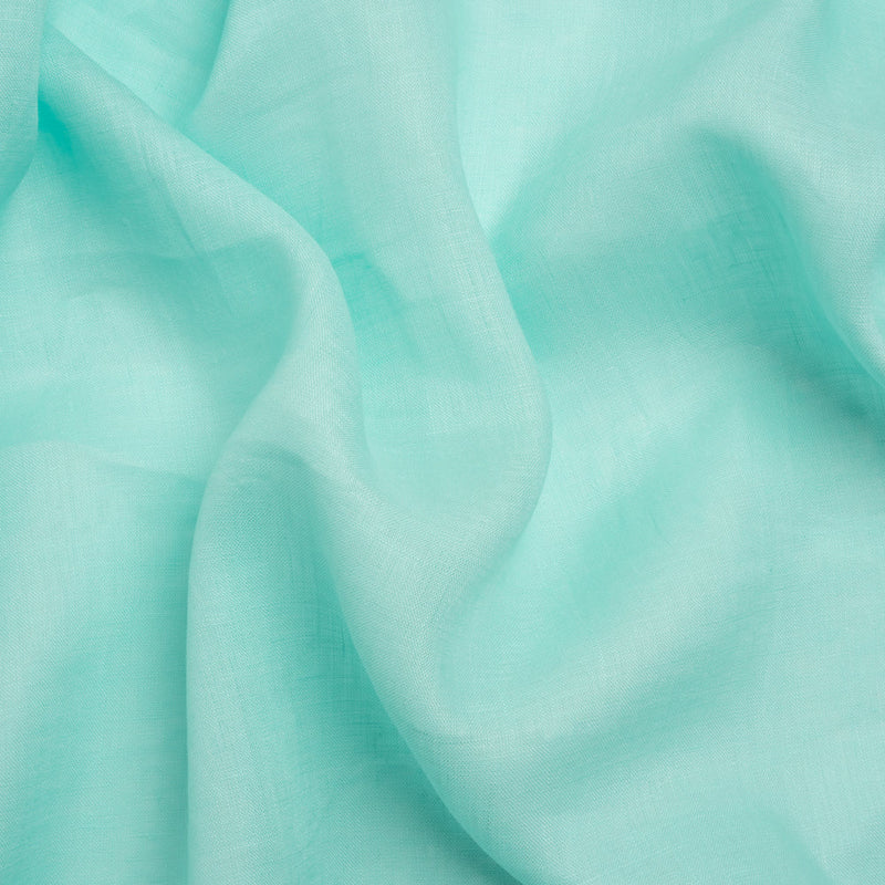 Famous Australian Designer Robin's Egg Blue Lightweight Linen Woven