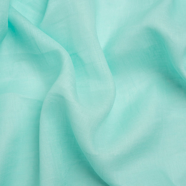 Famous Australian Designer Robin's Egg Blue Lightweight Linen Woven