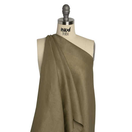 Famous Australian Designer Olive Lightweight Linen Woven