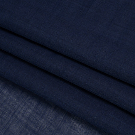 Famous Australian Designer Navy Lightweight Ramie Woven