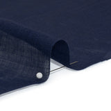 Famous Australian Designer Navy Lightweight Ramie Woven