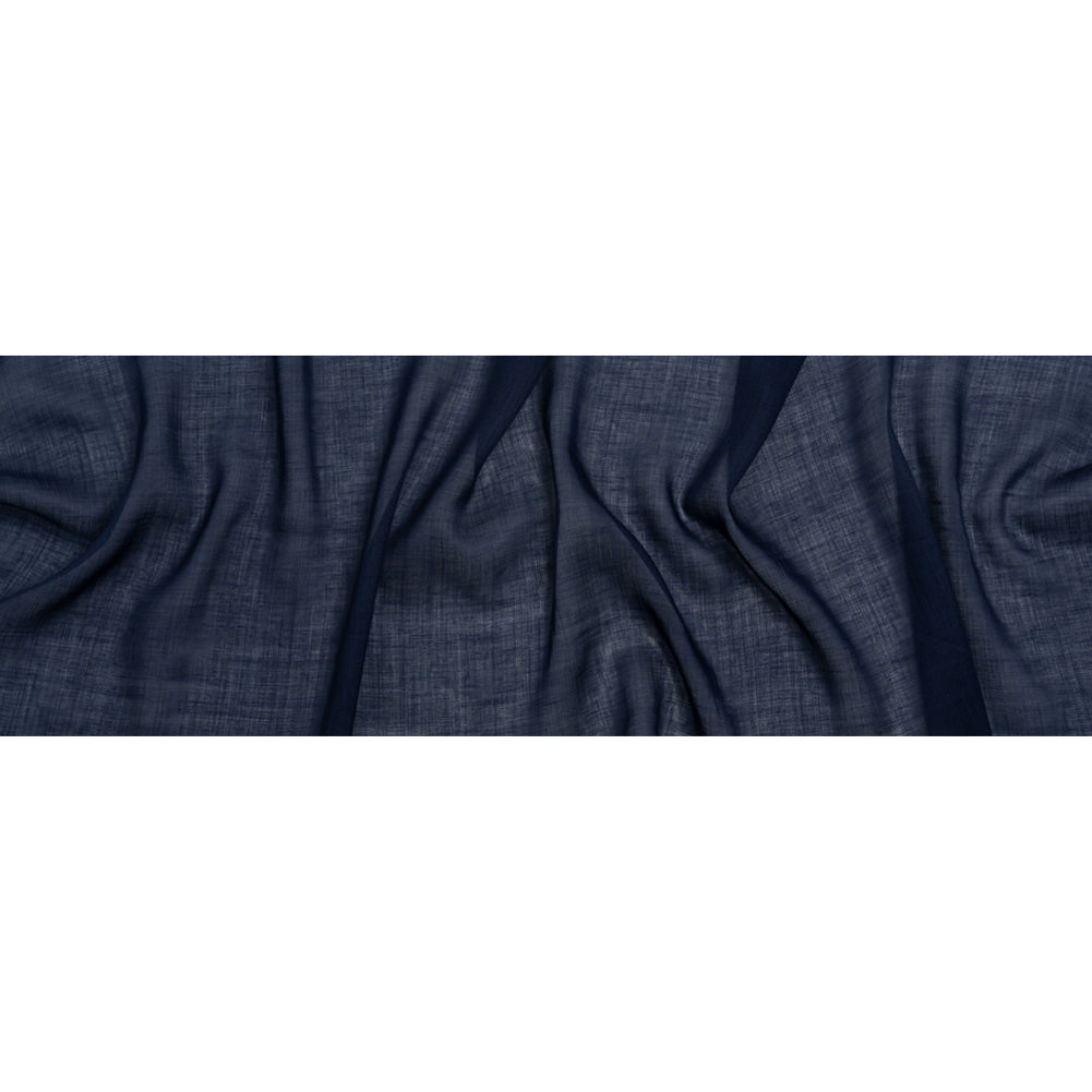 Famous Australian Designer Navy Lightweight Ramie Woven