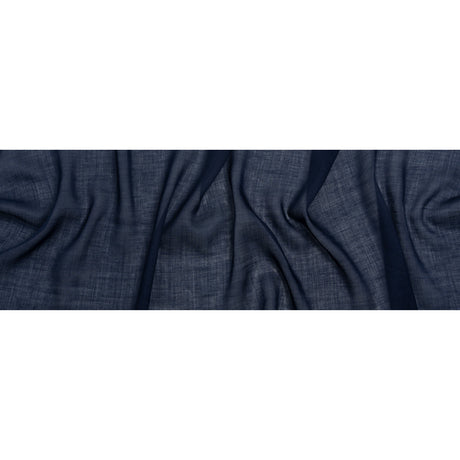Famous Australian Designer Navy Lightweight Ramie Woven
