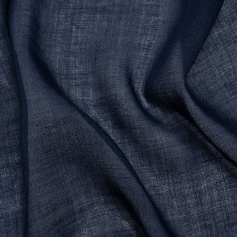 Famous Australian Designer Navy Lightweight Ramie Woven
