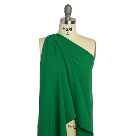Famous Australian Designer Green Stretch Wool and Polyester Suiting