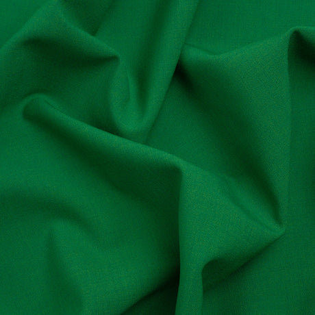 Famous Australian Designer Green Stretch Wool and Polyester Suiting