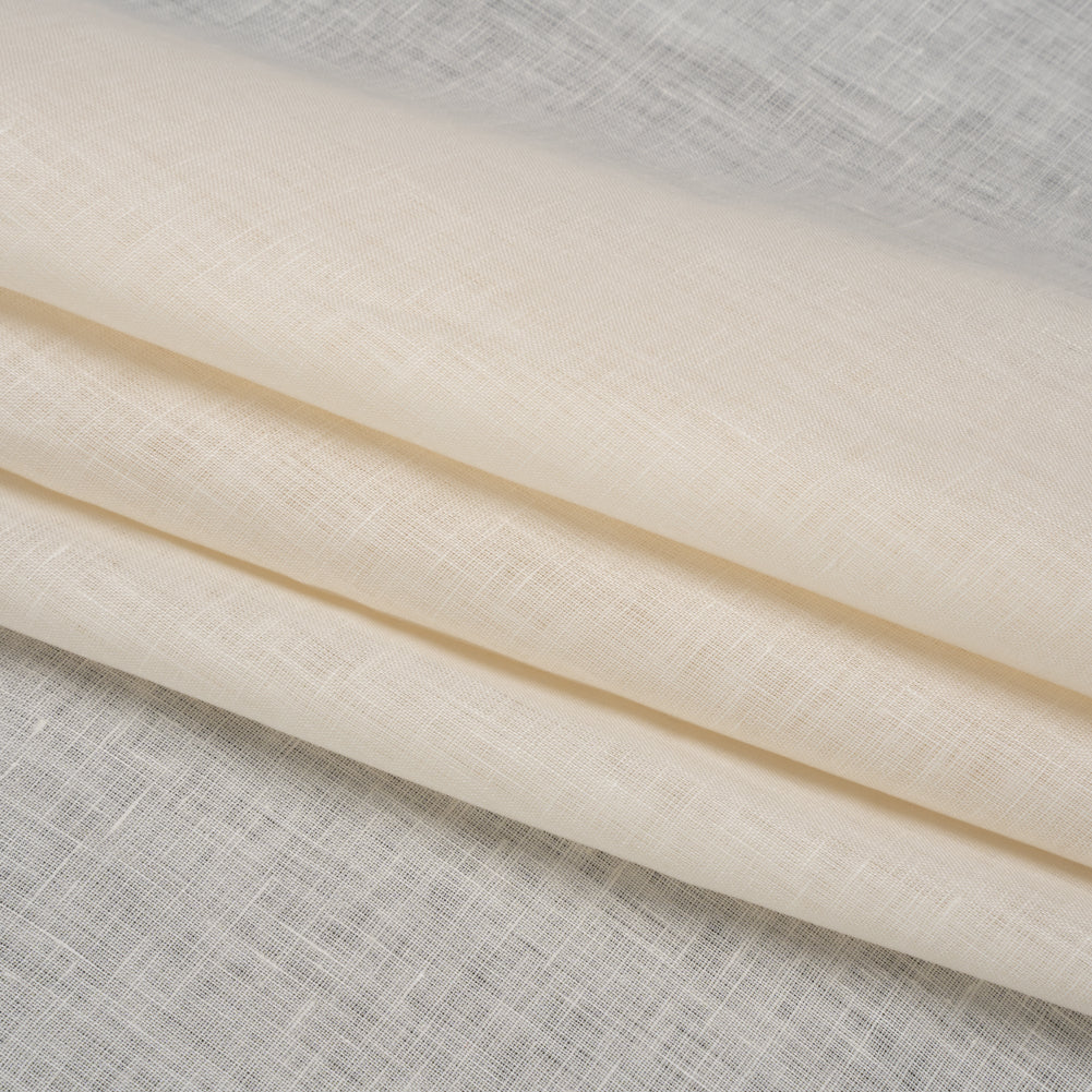Famous Australian Designer Cream Lightweight Linen Woven
