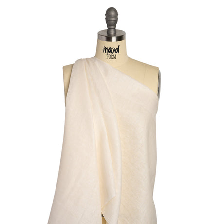 Famous Australian Designer Cream Lightweight Linen Woven