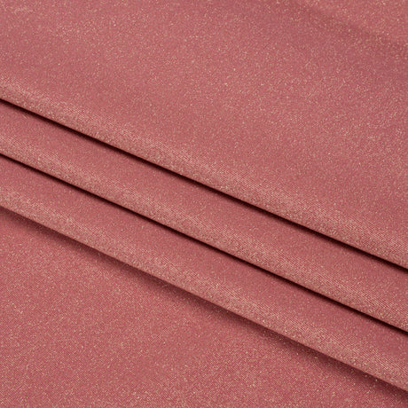 Famous Australian Designer Rose and Metallic Gold Stretch Polyamide and Polyester Tricot