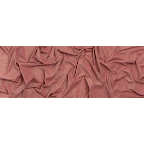 Famous Australian Designer Rose and Metallic Gold Stretch Polyamide and Polyester Tricot
