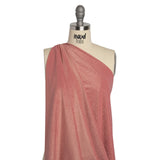 Famous Australian Designer Rose and Metallic Gold Stretch Polyamide and Polyester Tricot