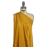 Famous Australian Designer Yellow, Beige and Metallic Gold Double Face Stretch Polyester Tricot