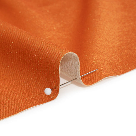 Famous Australian Designer Persimmon, Beige and Metallic Gold Double Face Stretch Polyester Tricot