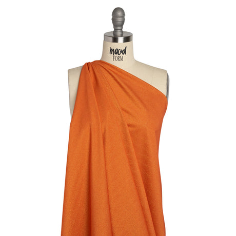 Famous Australian Designer Persimmon, Beige and Metallic Gold Double Face Stretch Polyester Tricot
