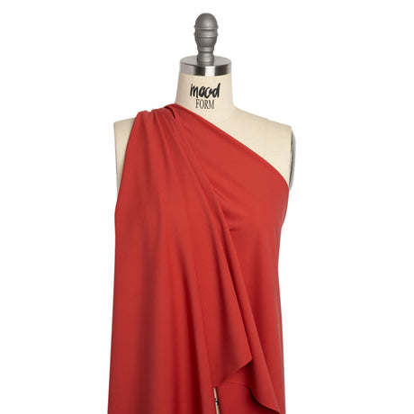 Famous Australian Designer Red Stretch Polyamide Interlock Knit