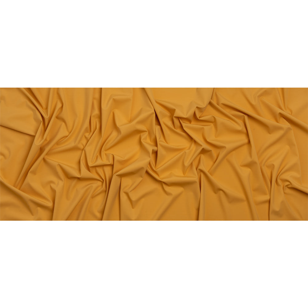 Famous Australian Designer Mustard Stretch Polyamide Interlock Knit