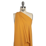 Famous Australian Designer Mustard Stretch Polyamide Interlock Knit