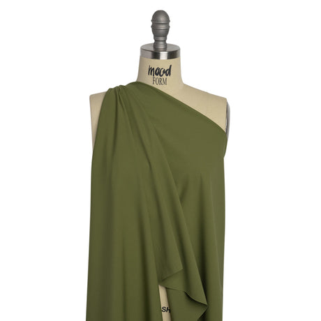 Famous Australian Designer Chive Stretch Polyamide Interlock Knit