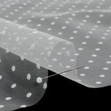 Famous Australian Designer White Little Flocked Polka Dots Polyester Tulle