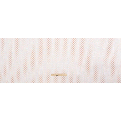 Famous Australian Designer Peach Little Flocked Polka Dots Polyester Tulle