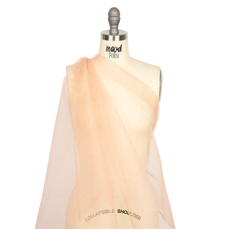 Famous Australian Designer Apricot Nectar Stiff Polyester Tulle