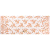 Famous Australian Designer Blush Floral Re-Embroidered Cotton and Nylon Lace