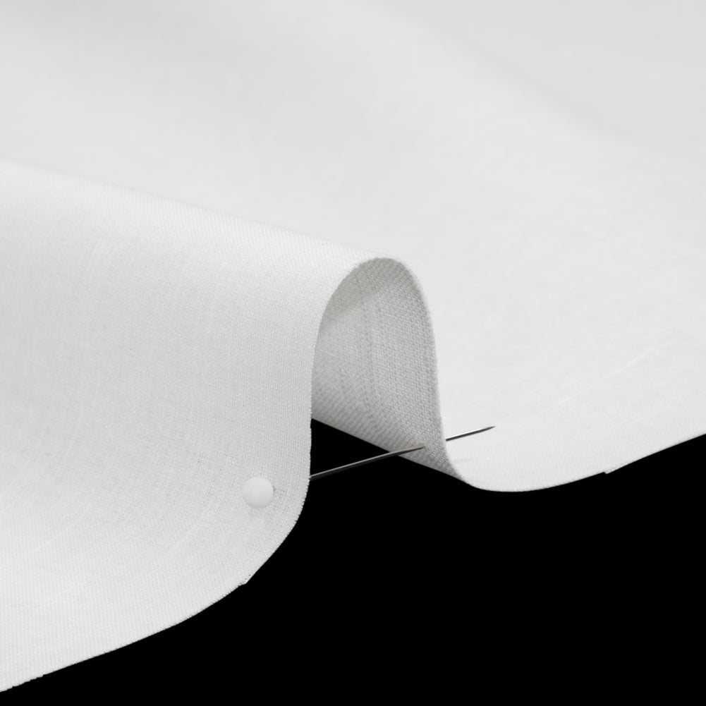 Famous Australian Designer White Linen and Cotton Woven with Soft Polyester Backing