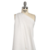 Famous Australian Designer White Linen and Cotton Woven with Soft Polyester Backing