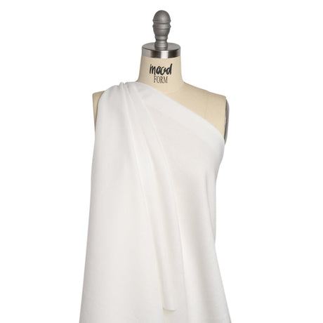 Famous Australian Designer White Linen and Cotton Woven with Soft Polyester Backing