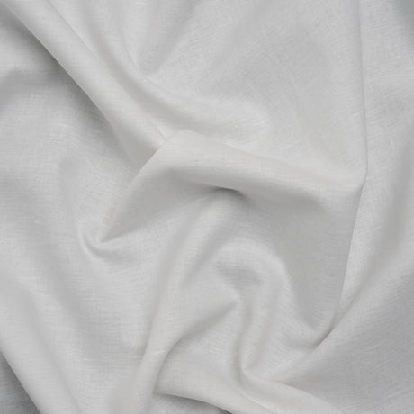 Famous Australian Designer White Linen and Cotton Woven with Soft Polyester Backing
