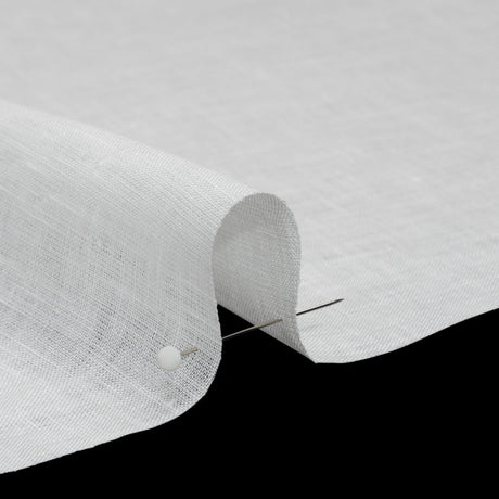 Famous Australian Designer White Lightweight Linen Woven