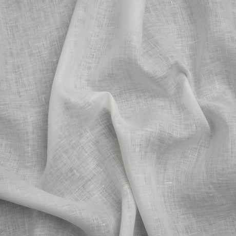 Famous Australian Designer White Lightweight Linen Woven