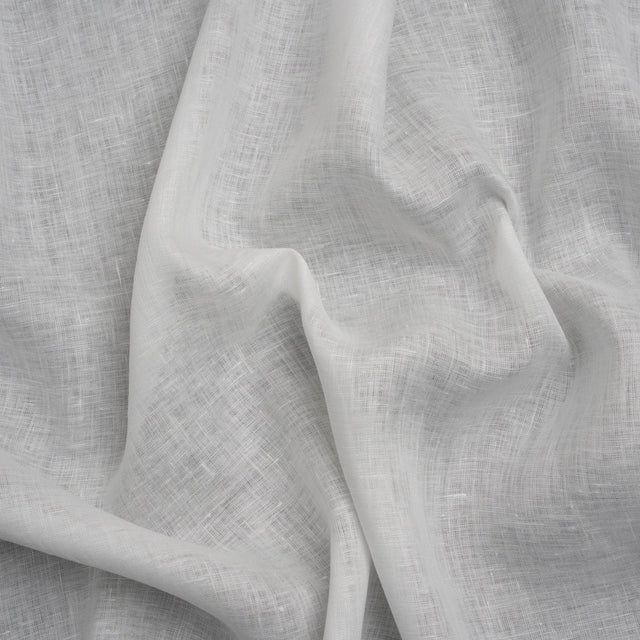 Famous Australian Designer White Lightweight Linen Woven