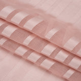 Famous Australian Designer Dusty Rose Striped Polyester Burnout Woven