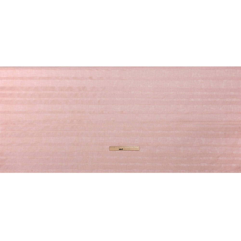Famous Australian Designer Dusty Rose Striped Polyester Burnout Woven