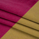 Italian Camel and Fuchsia Brushed Wool and Polyester Double Cloth Coating